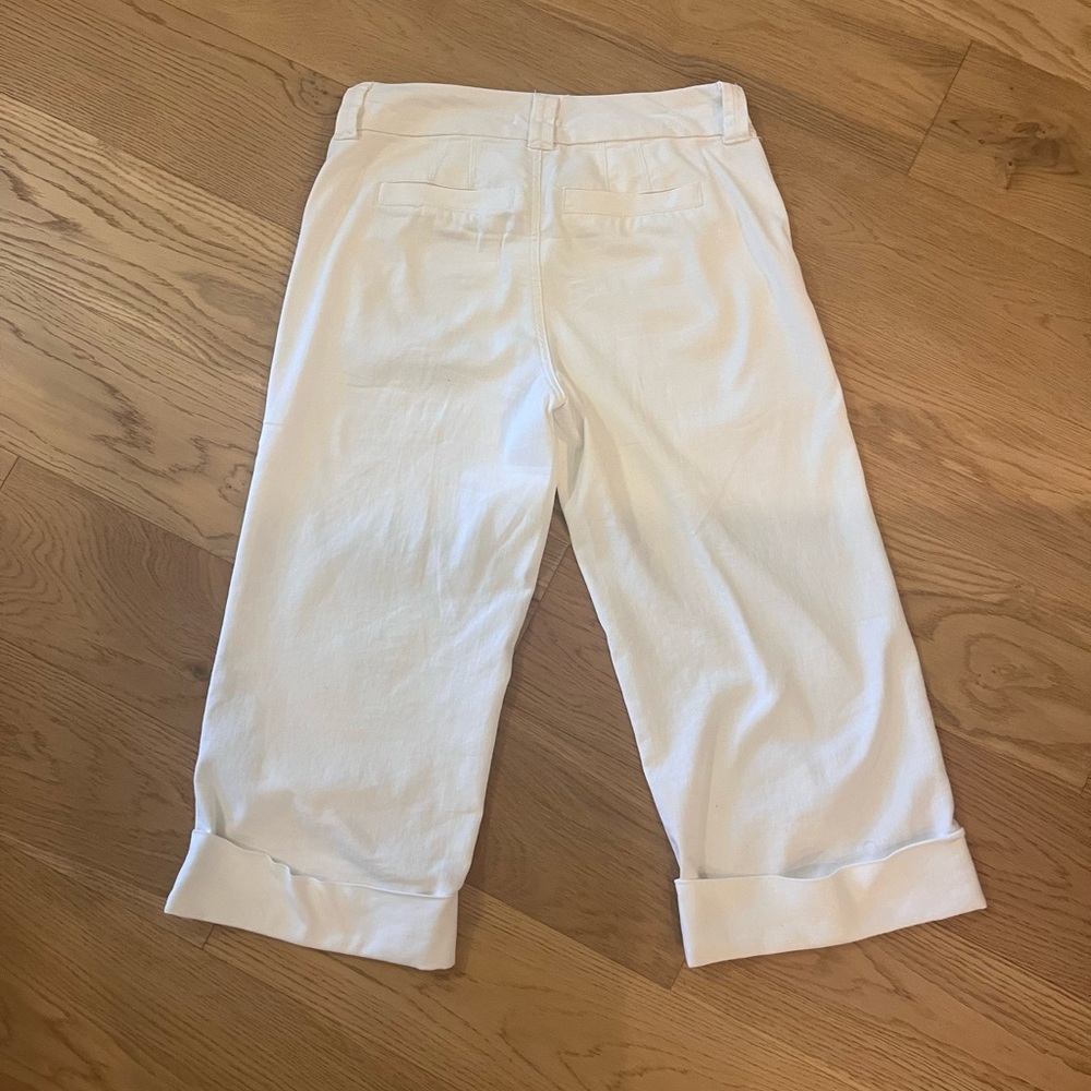 Maurices Off-White Trousers with Button Detail